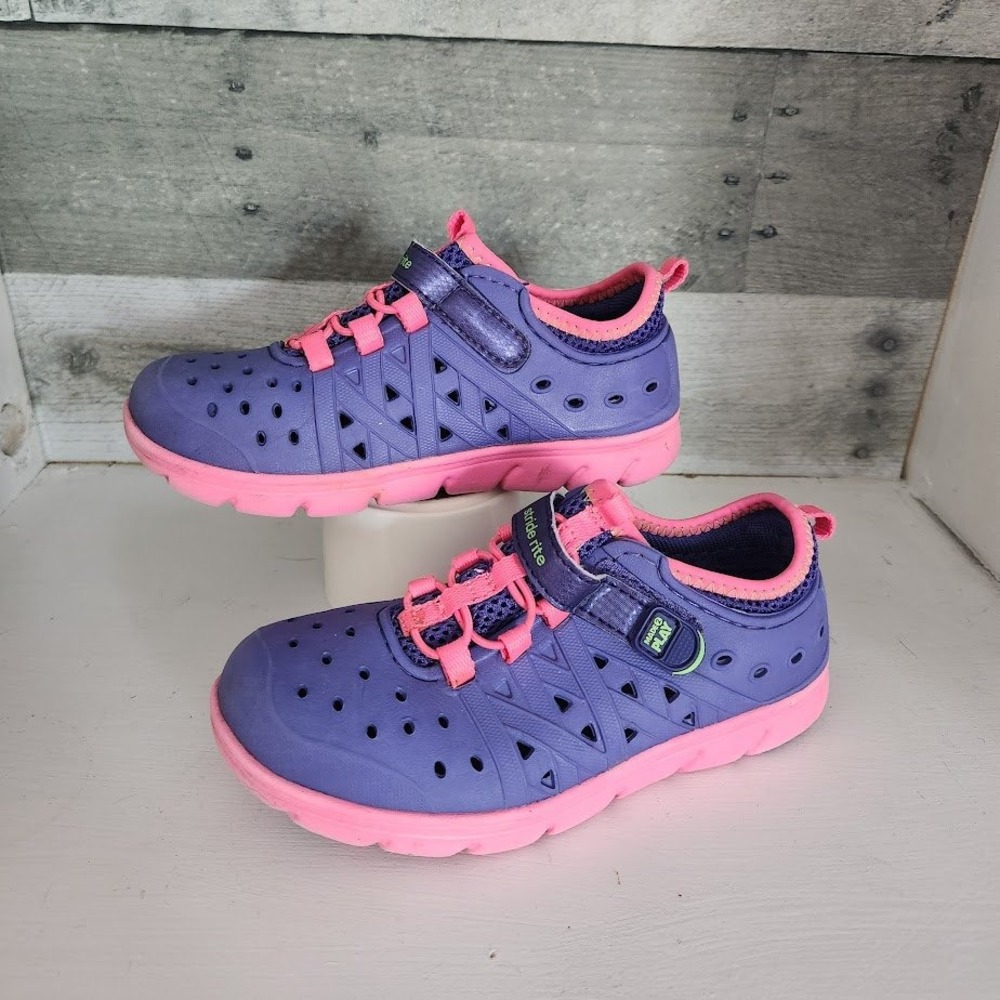 Stride Rite M2P Phibian Girls Size 11 Purple Pink Water Shoes Sneakers CG56926